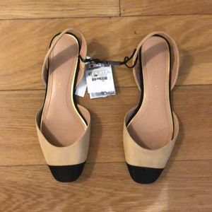 Zara flats, NWT.